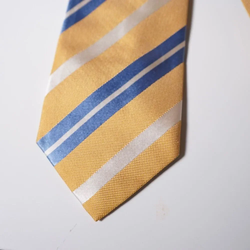 Charles Tyrwhitt Tie Yellow Diagonal Stripe